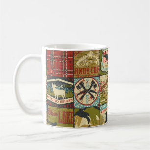 North territories adventure sign and symbol patchw coffee mug