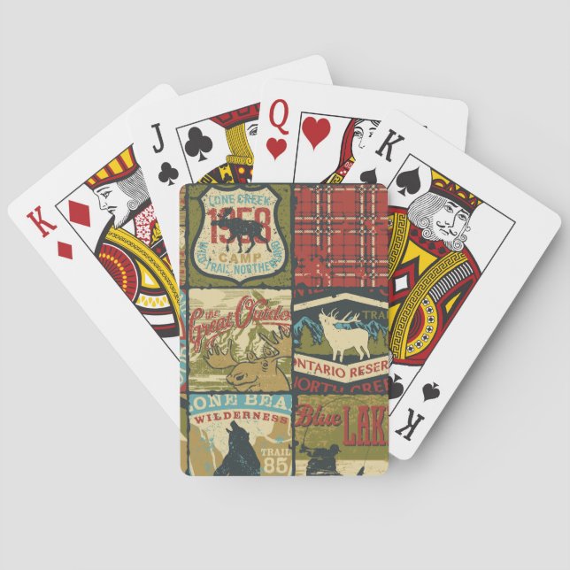 North Territories Adventure: Symbolic Patchwork Playing Cards (Back)