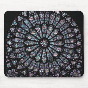 North transept rose window mouse mat
