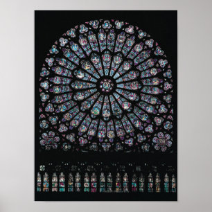 North transept rose window poster