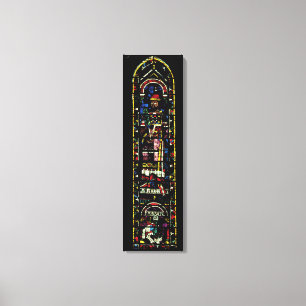 North transept windows; rose depicts the Old Testa Canvas Print