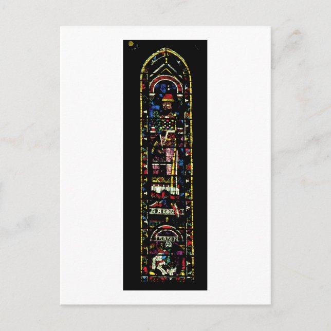 North transept windows; rose depicts the Old Testa Postcard (Front)