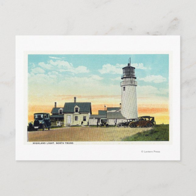 North Truro Highland Lighthouse View Postcard (Front)