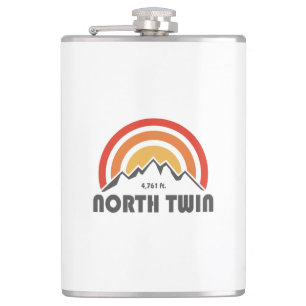 North Twin Mountain New Hampshire Hip Flask