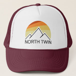 North Twin Mountain New Hampshire Retro Trucker Hat
