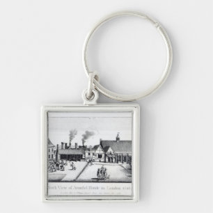 North View of Arundel House in London Key Ring