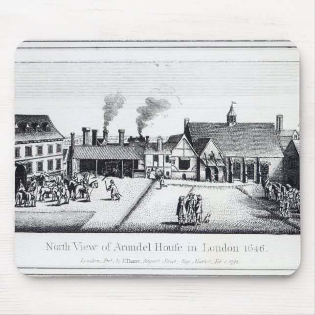 North View of Arundel House in London Mouse Mat (Front)