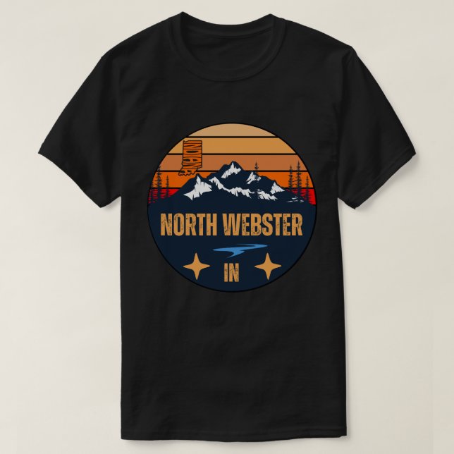 North Webster, Indiana T-Shirt (Design Front)