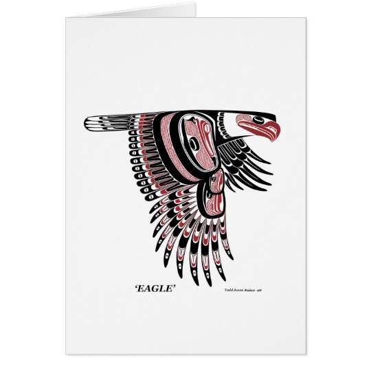 North West Coast Native Eagle Card