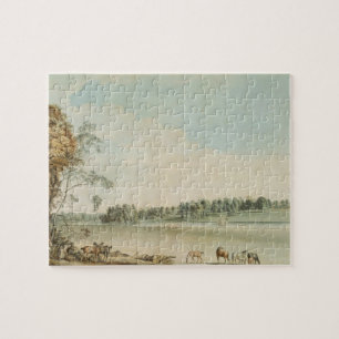 North West View of Wakefield Lodge in Whittlebury Jigsaw Puzzle