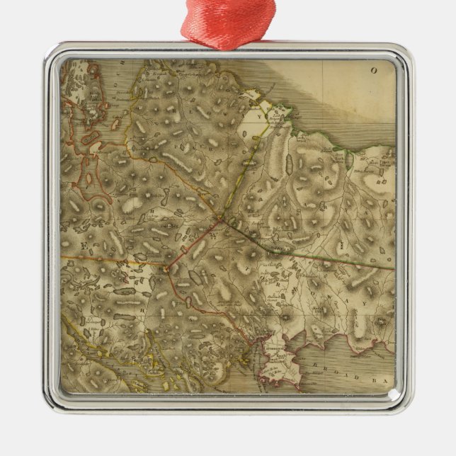 North Western Isles Metal Tree Decoration (Front)