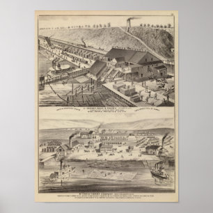 North Western Mills of Hersey, Minnesota Poster