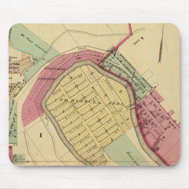 North Wheeling Mouse Mat (Front)