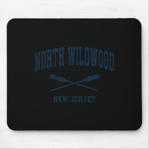 North Wildwood New Jersey Vintage Nautical Paddles Mouse Mat