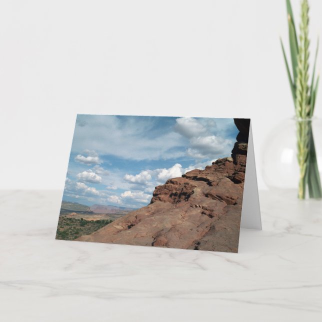 North Window Arch Utah Desert Landscape Photo Card (Front)