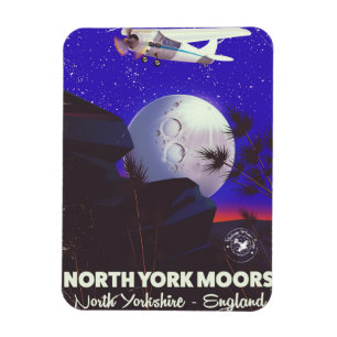North York Moors England travel poster Magnet