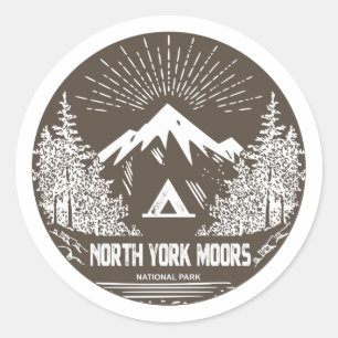 North York Moors National Park Classic Round Sticker