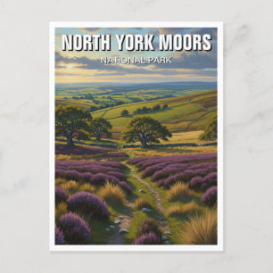 North York Moors National Park England Postcard