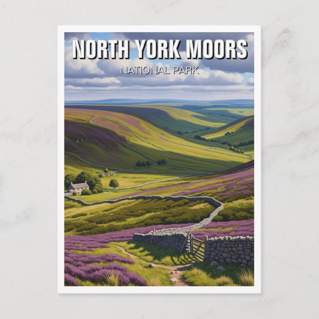 North York Moors National Park England Postcard (Front)