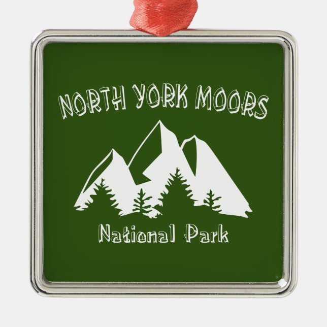 North York Moors National Park Metal Tree Decoration (Front)