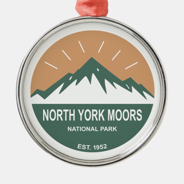 North York Moors National Park Metal Tree Decoration (Front)