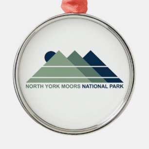 North York Moors National Park Mountain Sun Metal Tree Decoration