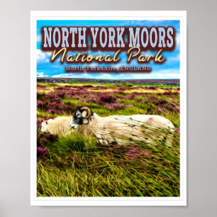 NORTH YORK MOORS NATIONAL PARK - NORTH YORKSHIRE  POSTER