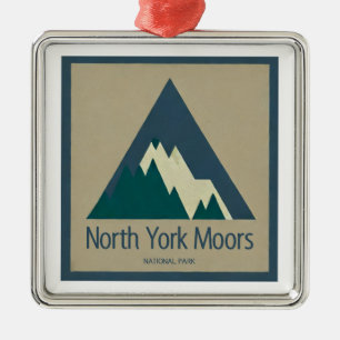 North York Moors National Park Rustic Metal Tree Decoration