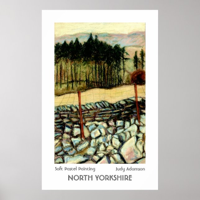 North Yorkshire Moors Print or Poster. (Front)