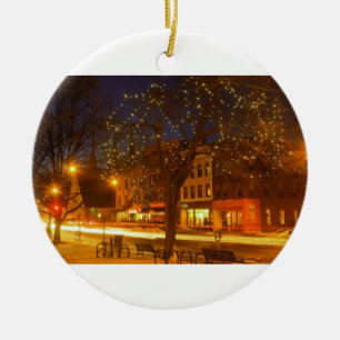 Northampton Downtown Lights Ceramic Tree Decoration