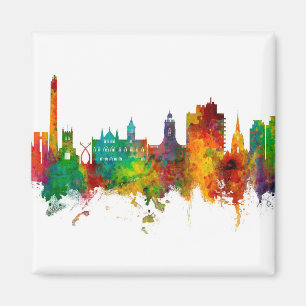 Northampton England Skyline Magnet