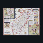 Northamtonshire, engraved by Jodocus Hondius Postcard<br><div class="desc">Northamtonshire,  engraved by Jodocus Hondius | by John Speed | Art Location: Private Collection | English Artist | Image Collection Number: XCF113463</div>