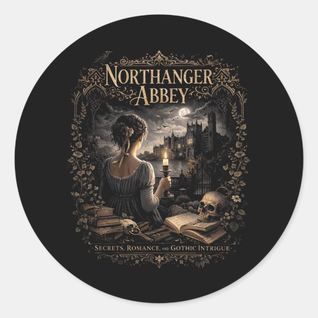 Northanger Abbey Classic Round Sticker (Front)