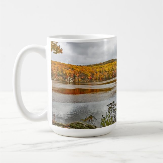 Northeast Autumn Landscape Coffee Mug (Left)
