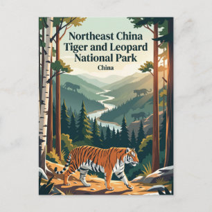 Northeast China Tiger and Leopard National Park Postcard