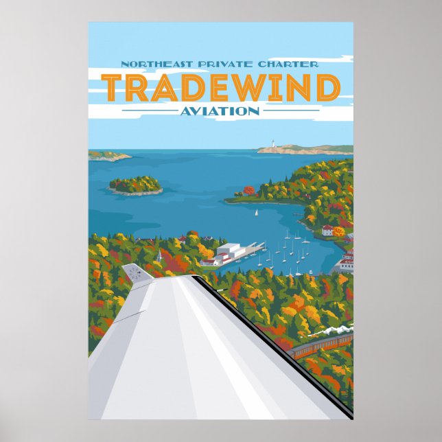 Northeast Fall Tradewind Aviation Poster (Front)