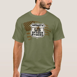 Northeast PA Chapter - Tattered Flag sepia T-Shirt