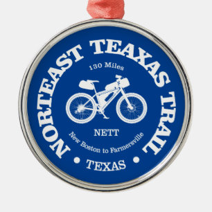 Northeast Texas Trail (cycling) Metal Tree Decoration
