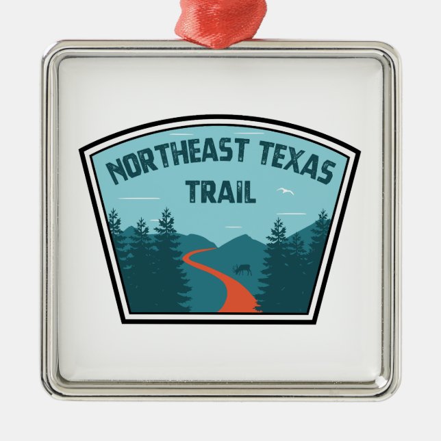 Northeast Texas Trail Metal Tree Decoration (Front)