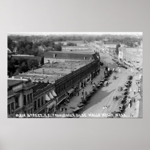 Northeast View of Main St from Baker Bldg Poster