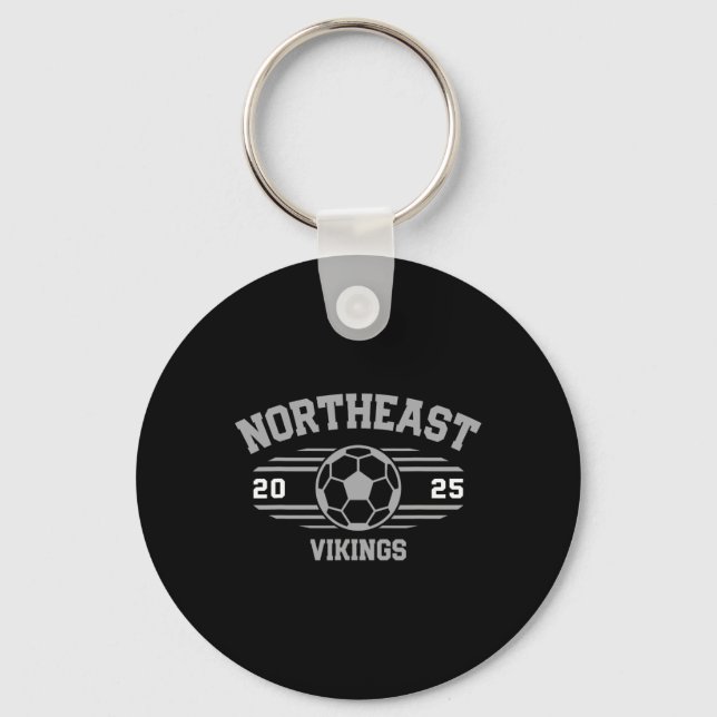 Northeast Vikings Soccer Byll 2025  Key Ring (Front)