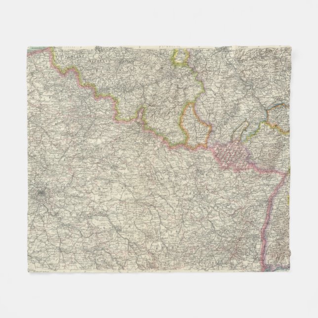 Northeastern France Fleece Blanket (Front (Horizontal))