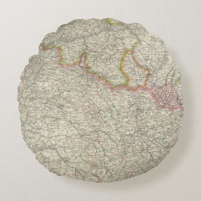 Northeastern France Round Cushion (Front)