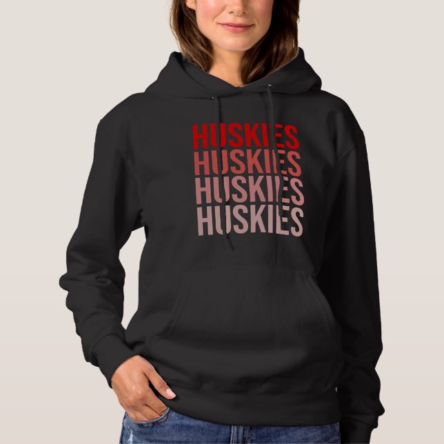 Northeastern University  Nu Huskies  Boston Hoodie (Front)