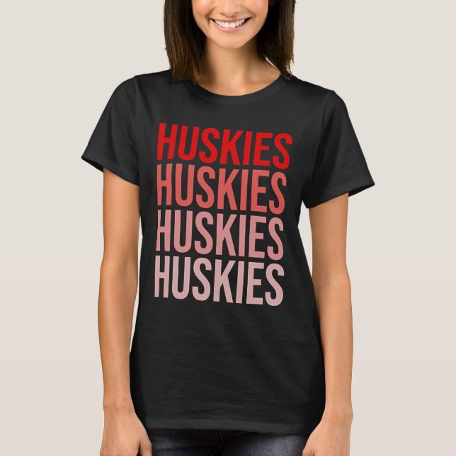 Northeastern University  Nu Huskies  Boston T-Shirt (Front)