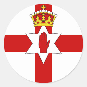 Norther Ireland ulster flag Classic Round Sticker