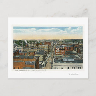 Northern Aerial View of Main Street Postcard