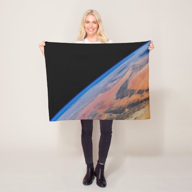 Northern Africa And The Vast Libyan Desert. Fleece Blanket (In Situ)