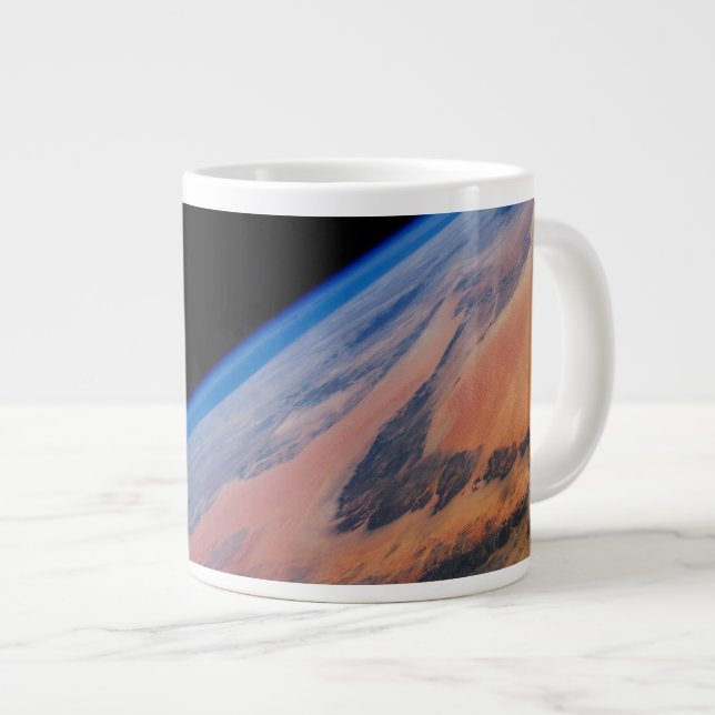 Northern Africa And The Vast Libyan Desert. Large Coffee Mug (Front Right)