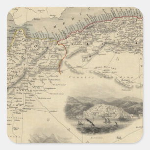 Northern Africa Square Sticker